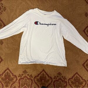 Champion women’s White Long Sleeve Tee